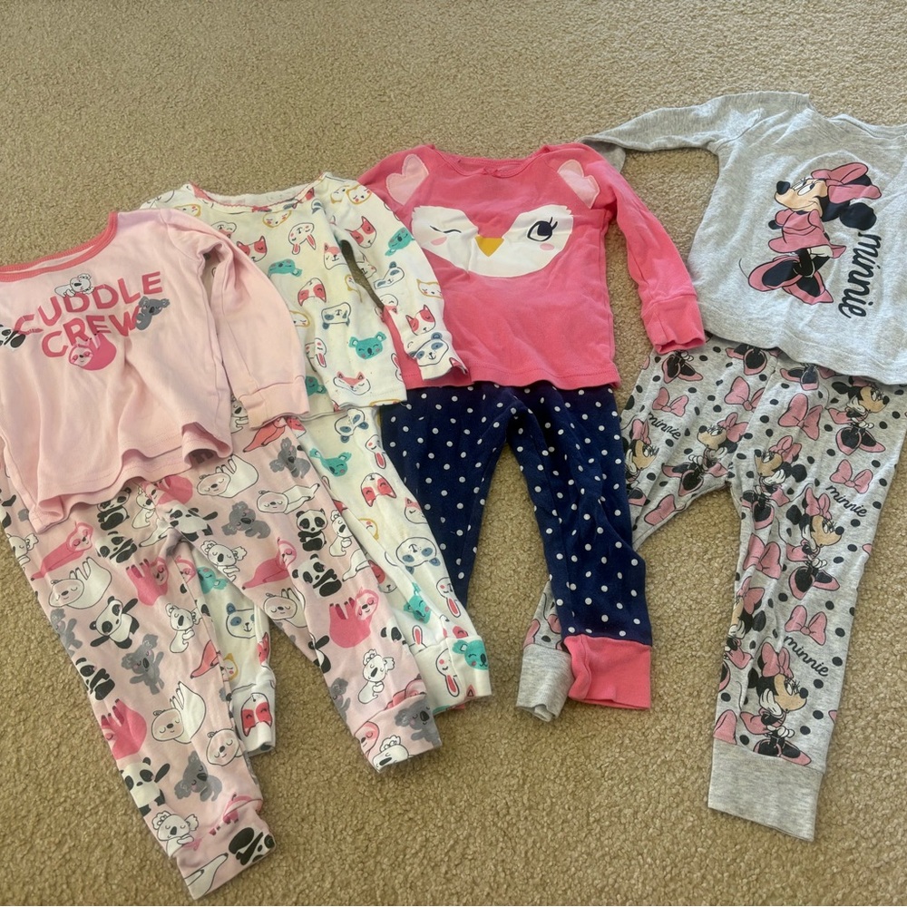 Toddler Girls 12-18-24 months Mixed Girls Pajama Sets